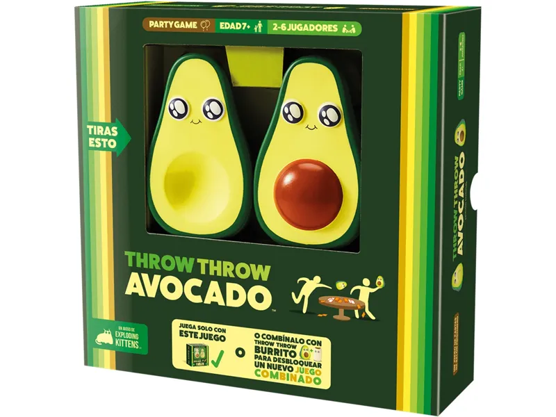 Juego de mesa throw throw avocado pegi 7