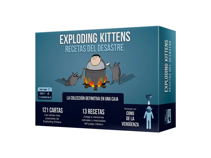 Juego de mesa exploding kittens recetas del desastre pegi 7