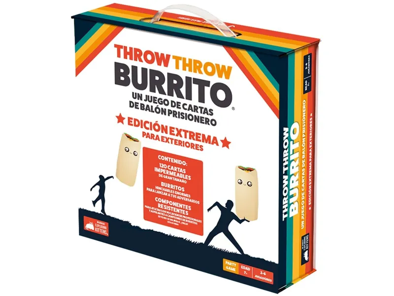 Juego de mesa throw throw burrito edicion extrema para exteriores pegi 7