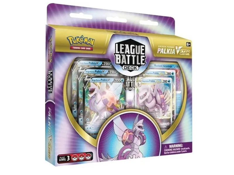 Juego de cartas pokemon tcg baraja de combate de liga palkia vmax español