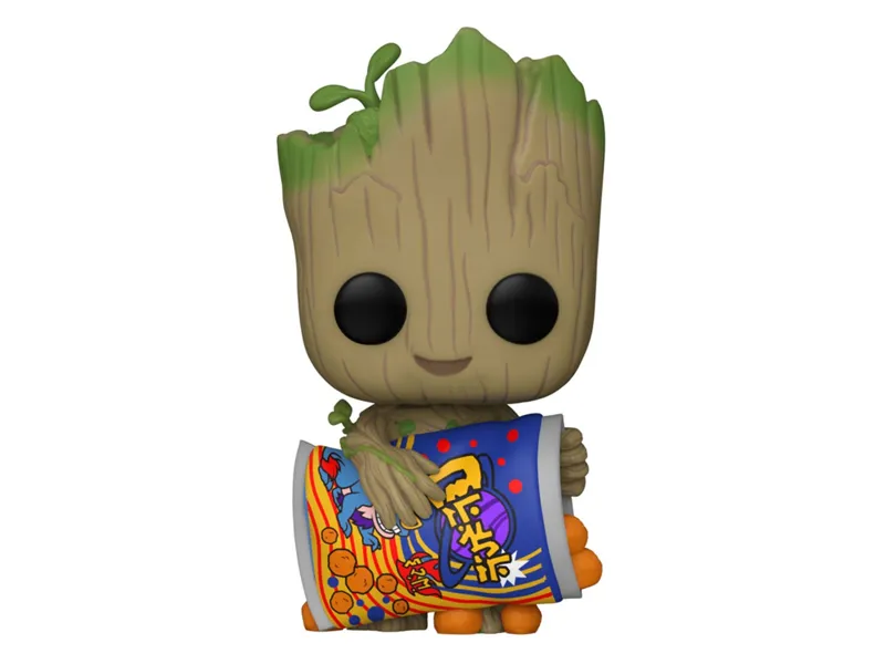 Funko pop marvel guardianes de la galaxia groot with cheese puffs 70654