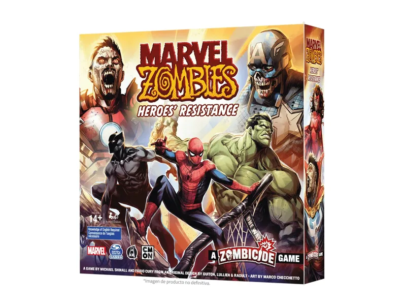 Juego de mesa marvel zombies heroes resistance edad recomendada 14 años