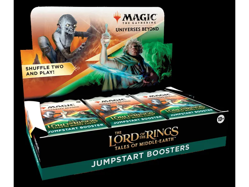 Caja de cartas magic the gathering jumpstart boosters the lord of the rings 18 unidades inglés