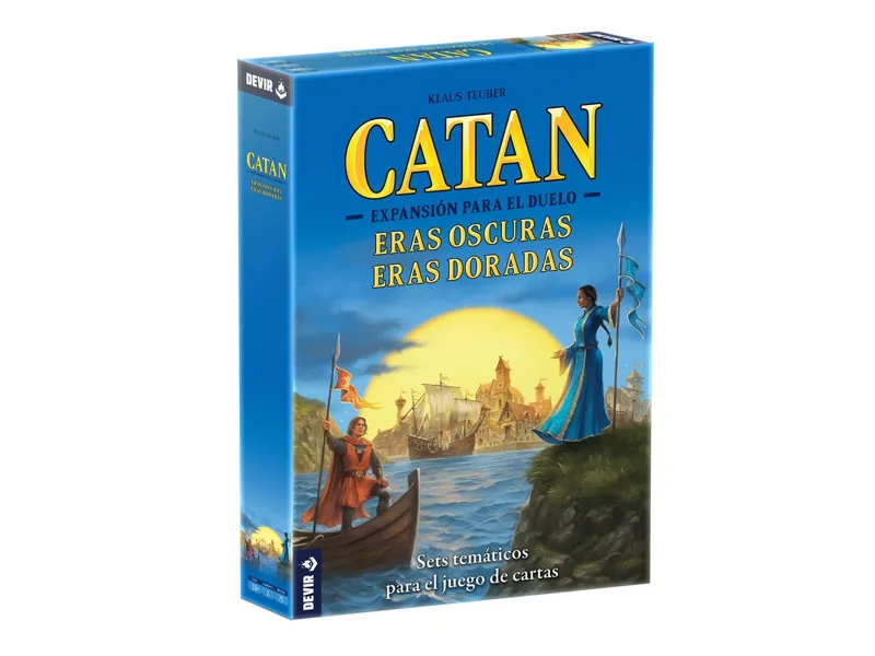 Juego de mesa devir catan el duelo eras oscuras eras doradas