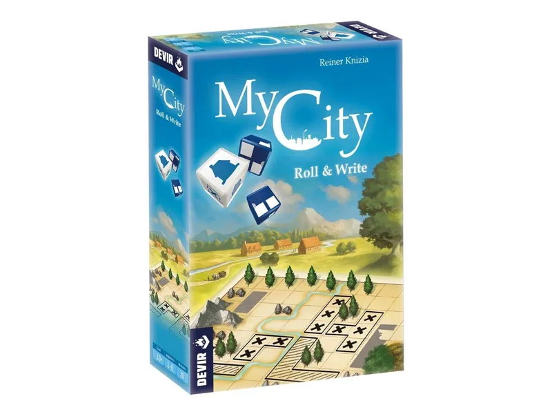 Juego de mesa my city roll and write