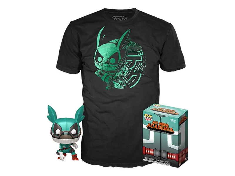 Pop & tee my hero academia deku funko + camiseta talla m
