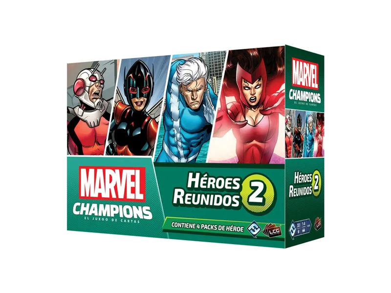 Juego de mesa heroes reunidos 2 edad recomendada 14 años
