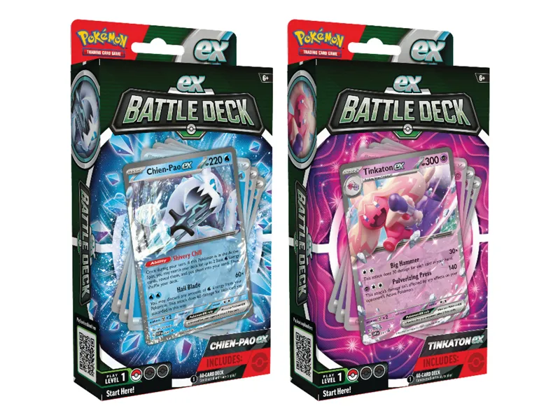 Juego de cartas pokemon tcg ex battle deck chien - pao - tinkaton