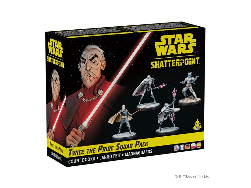 Juego de mesa star wars shatterpoint twice the pride count dooku squad pack