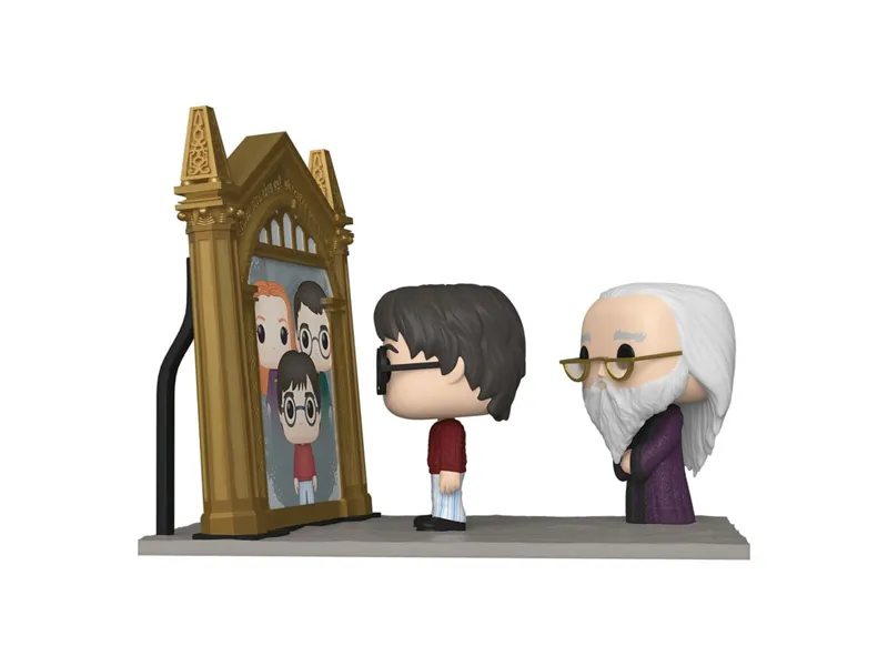 Funko pop moment harry potter espeo de oesed harry & dumbledore 63144