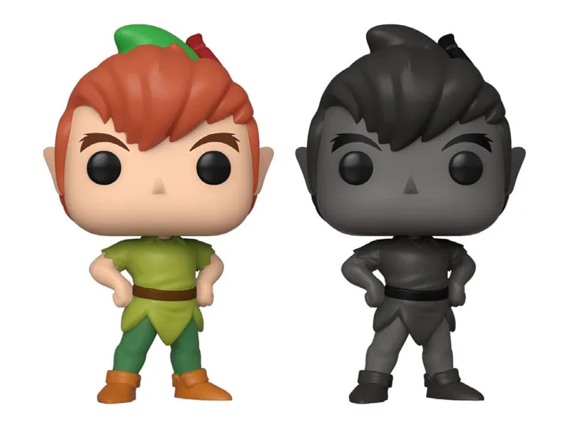 Pack de 2 funko pops disney peter pan con sombra