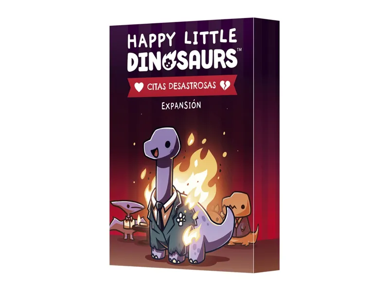 Juego de mesa happy little dinosaurs citas desastrosas edad recomendada 8 años