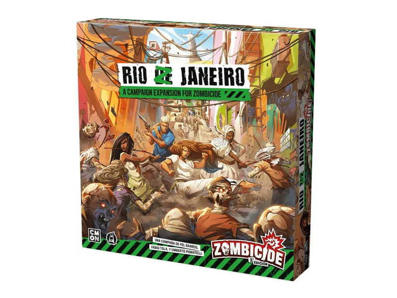 Juego de mesa zombicide 2e rio z janeiro edad recomendada 14 años