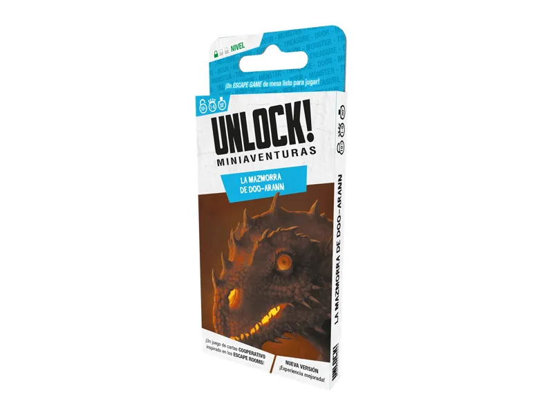 Juego de mesa unlock! miniaventuras la mazmorra de doo - arann edad recomendada 10 años