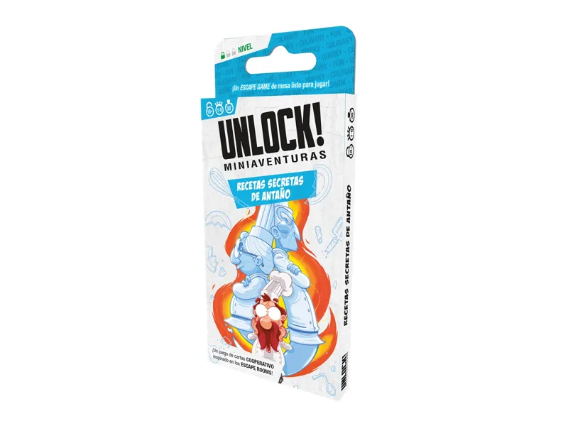 Juego de mesa unlock! miniaventuras recetas secretas de antaño edad recomendada 10 años