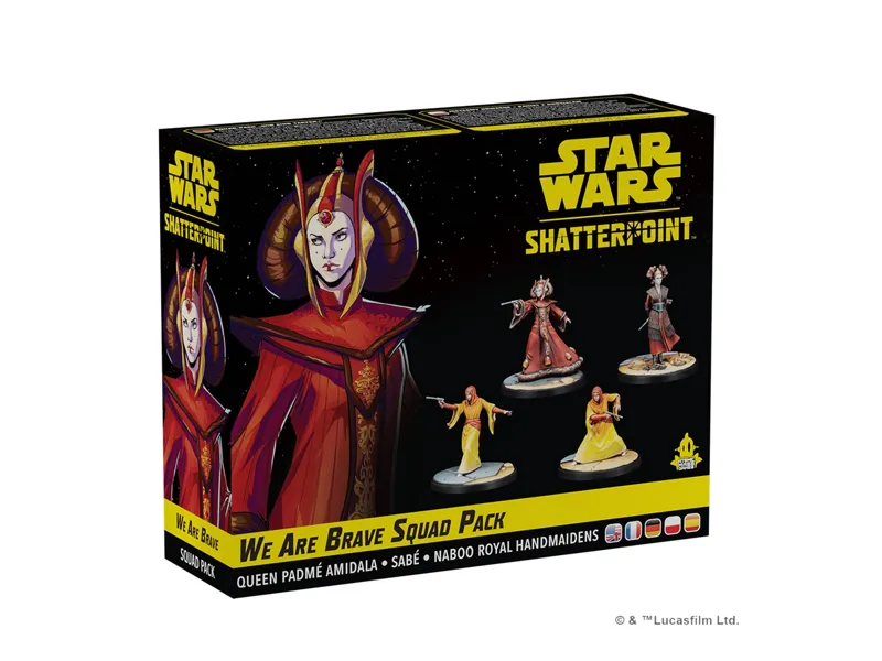 Juego de mesa star wars shatterpoint we are brave squad pack edad recomendada 14 años