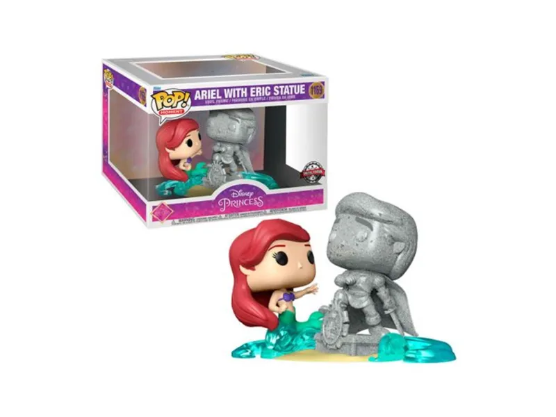 Funko pop moment disney la sirenita princesa ariel con estatua de eric 58795