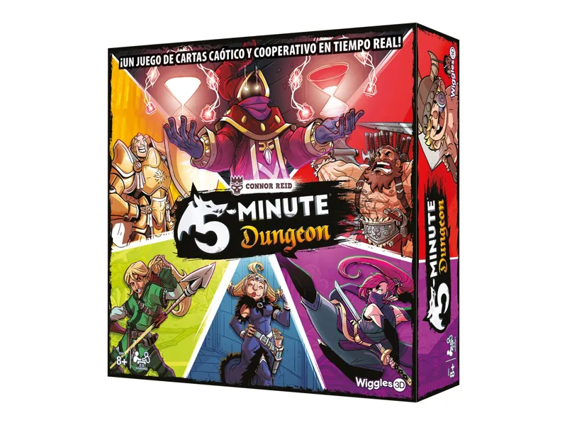 Juego de mesa 5 minute dungeon edad recomendada 8 años