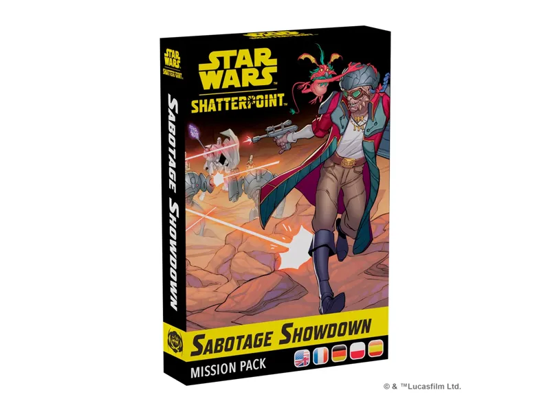 Juego de mesa star wars shatterpoint sabotage showdown mission pack edad recomendada 14 años
