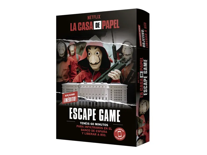Juego de mesa la casa de papel: escape game 2 edad recomendada 14 años