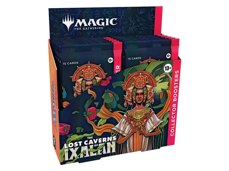 Juego de cartas magic the gathering las cavernas perdidas de ixalan sobres de coleccionista 12 sobres inglés