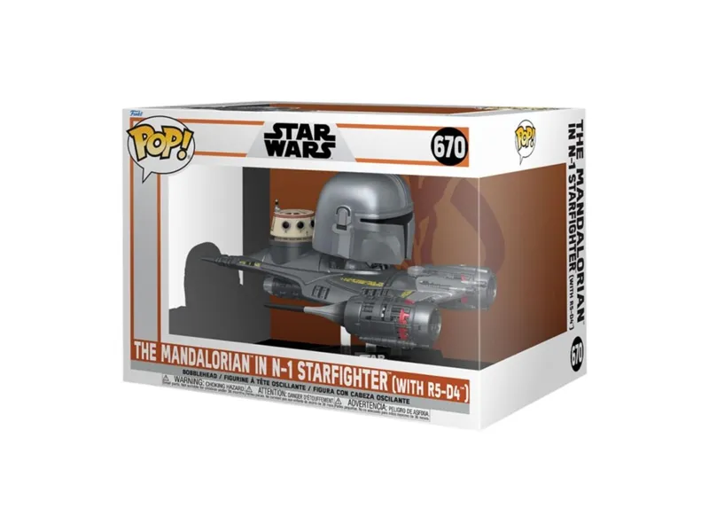 Funko pop rides mandalorian mandaloriano & n - 1 starfighter 76549