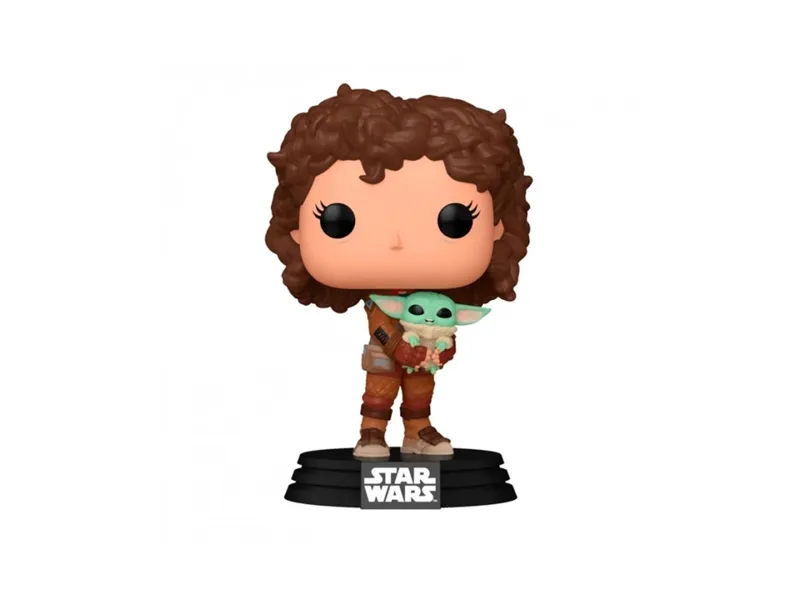 Funko pop mandalorian peli motto con grogu 76552