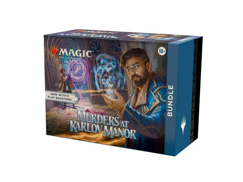 Caja de cartas magic the gathering bundle murders at karlov manor inglés