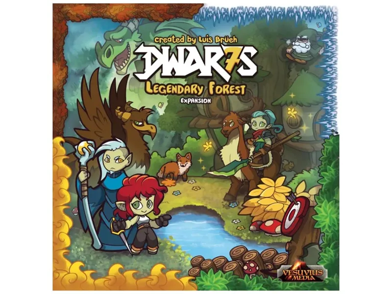 Juego de mesa dwar7s bosque legendario expansion edad recomendada 13 años idioma ingles