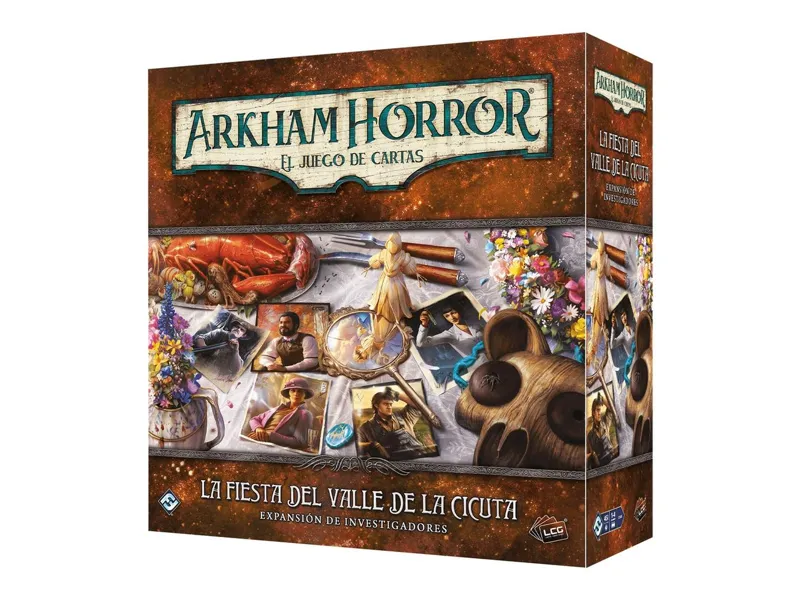 Juego de mesa arkham horror lcg la fiesta del valle de la cicuta expansion investigadores edad recomendada 14 años