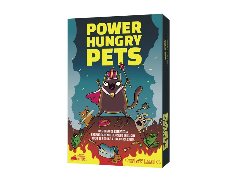 Juego de mesa power hungry pets edad recomendada 7 años