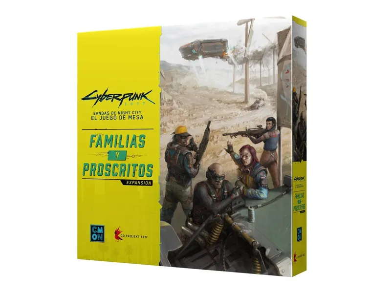 Juego de mesa cyberpunk 2077: familias y proscritos edad recomendada 14 años