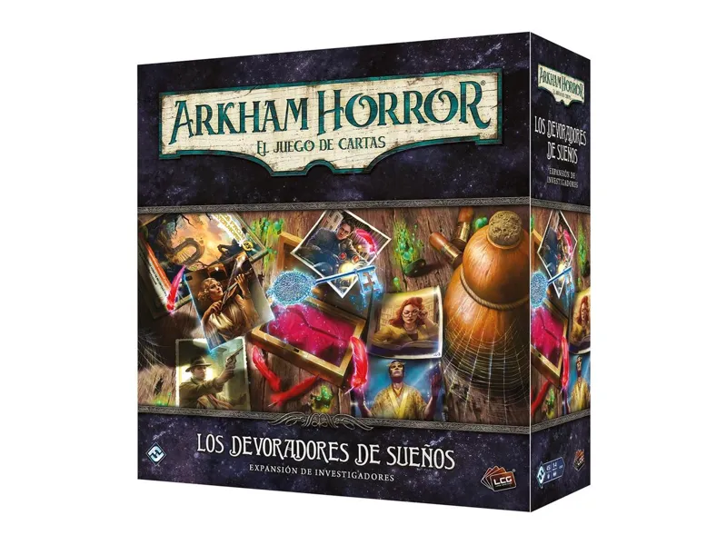 Juego de mesa arkham horror lcg los devoradores de sueños expansion investigacion edad recomendada 14 años