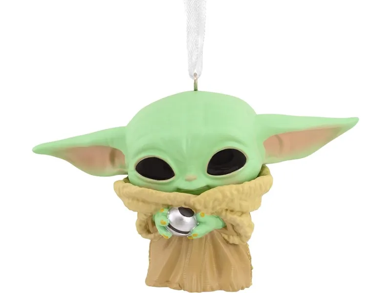 Adorno de navidad funko star wars grogu figura de resina