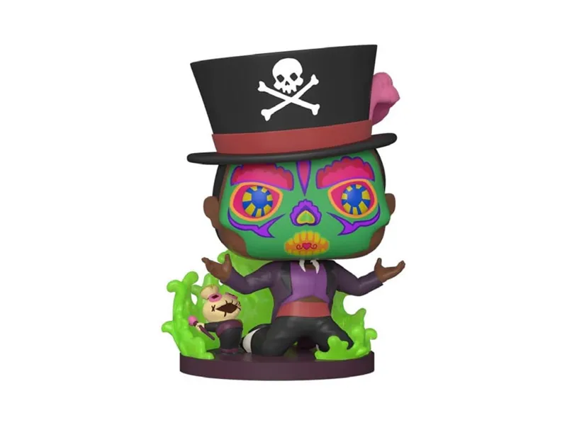 Funko pop disney villanos tiana y el sapo sugar skull facilier base especial