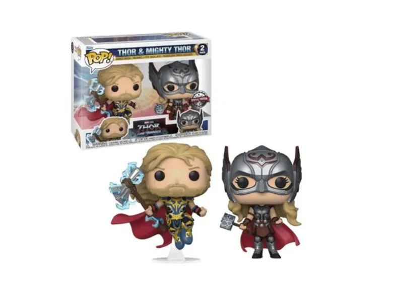 Pack 2 funkos funko pop marvel thor love & thunder thor & migthy thor 63176