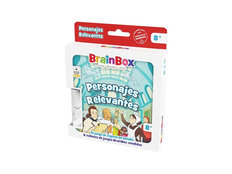 Juego de mesa brainbox pocket personajes relevantes edad recomendada 8 años