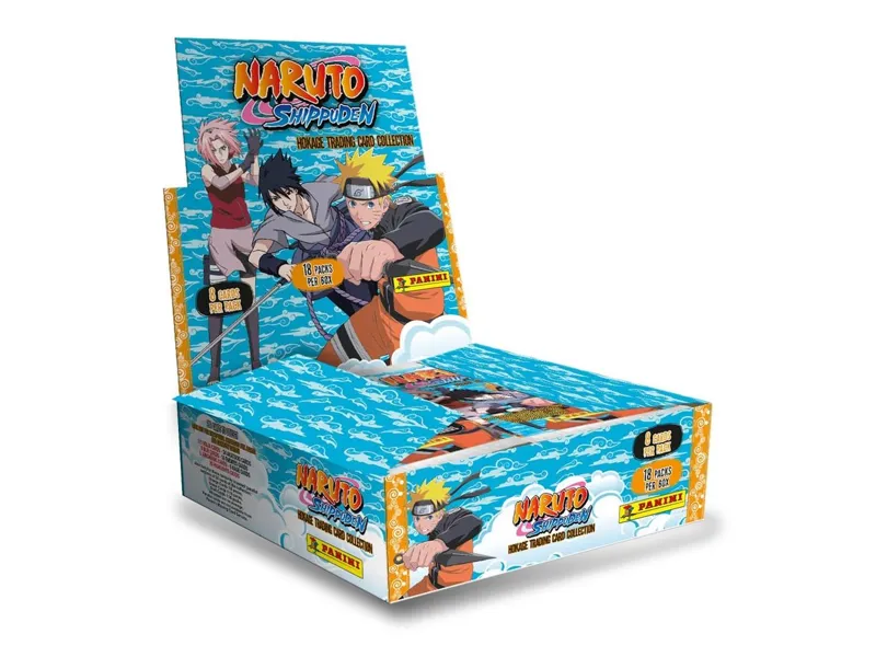 Juego de sobres cartas naruto shippuden hokage trading card collection flow packs expositor (18) edicion ingles