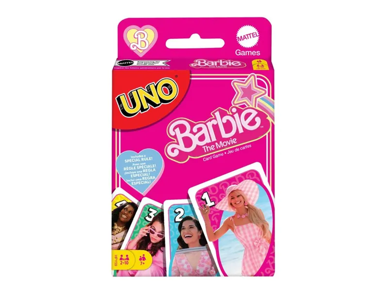 Juego de cartas uno barbie