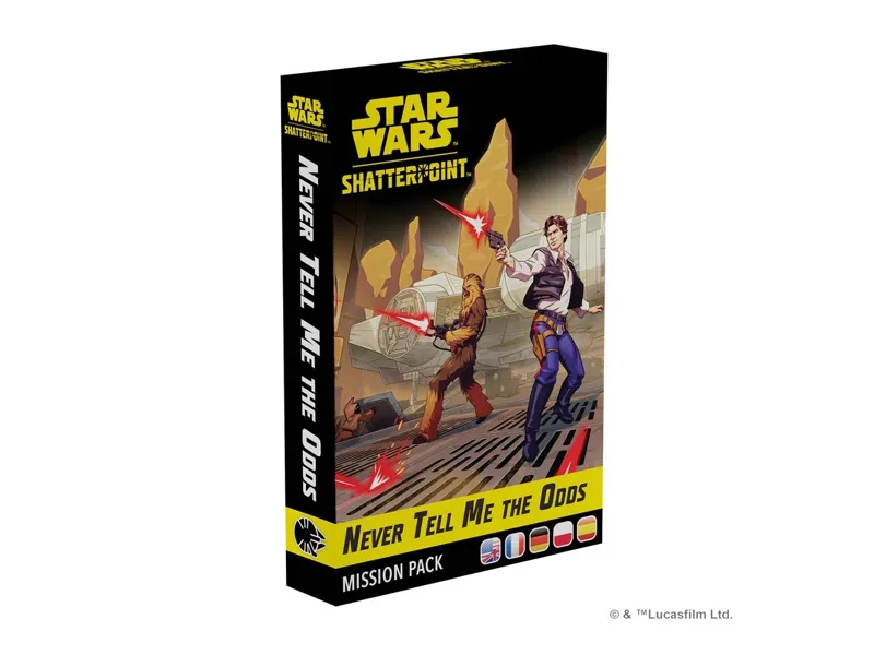Juego de mesa star wars shatterpoint never tell me the odds mission pack edad recomendada 14 años