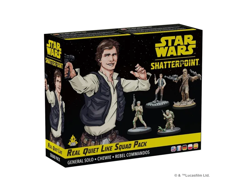 Juego de mesa star wars shatterpoint real quiet like squad pack edad recomendada 14 años