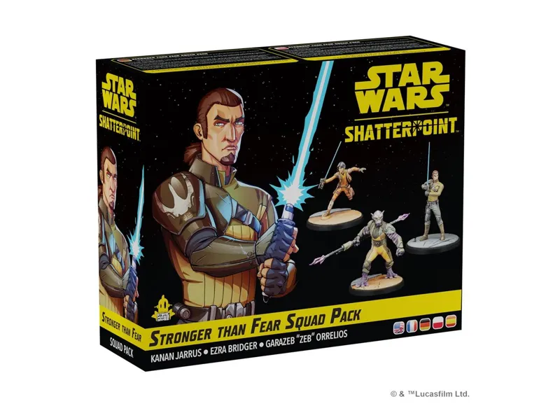 Juego de mesa star wars shatterpoint stronger than fear squad pack edad recomendada 14 años