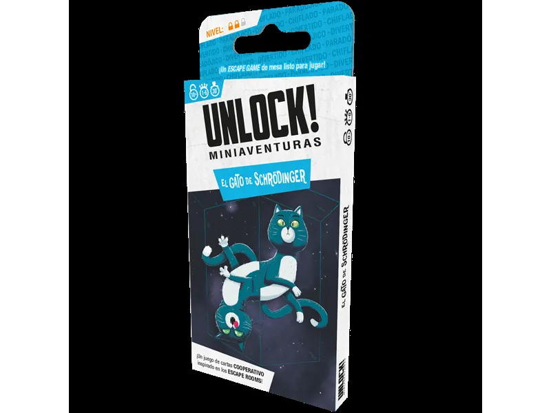Juego de mesa unlock! miniaventuras el gato de schrodinger
