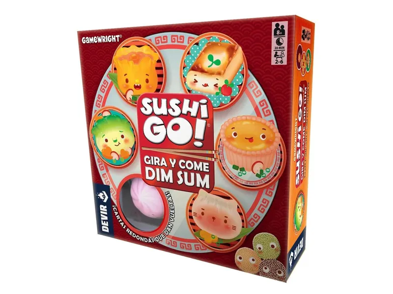 Juego de mesa sushi go gira y come dim sum