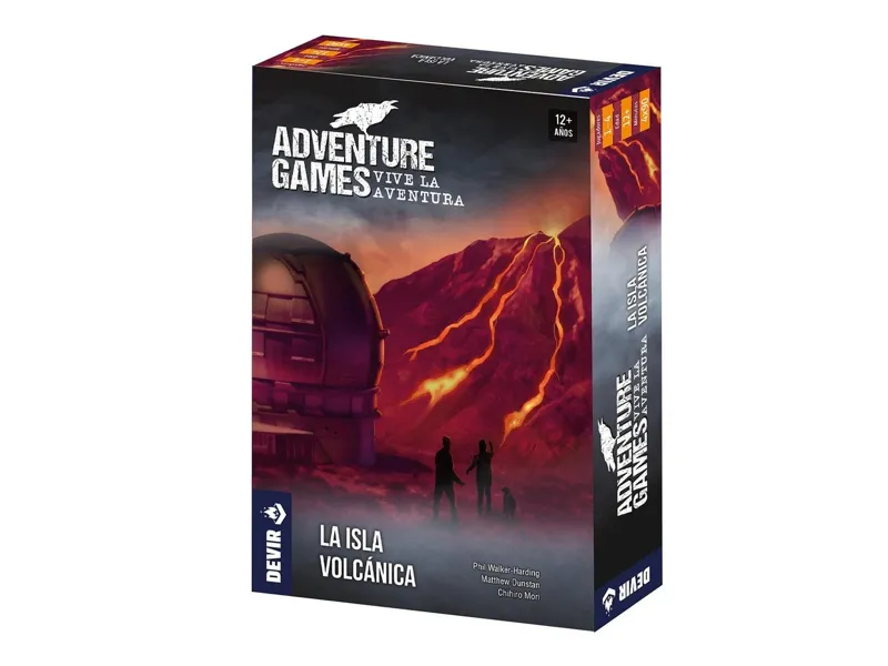 Juego de mesa adventure games: la isla volcánica