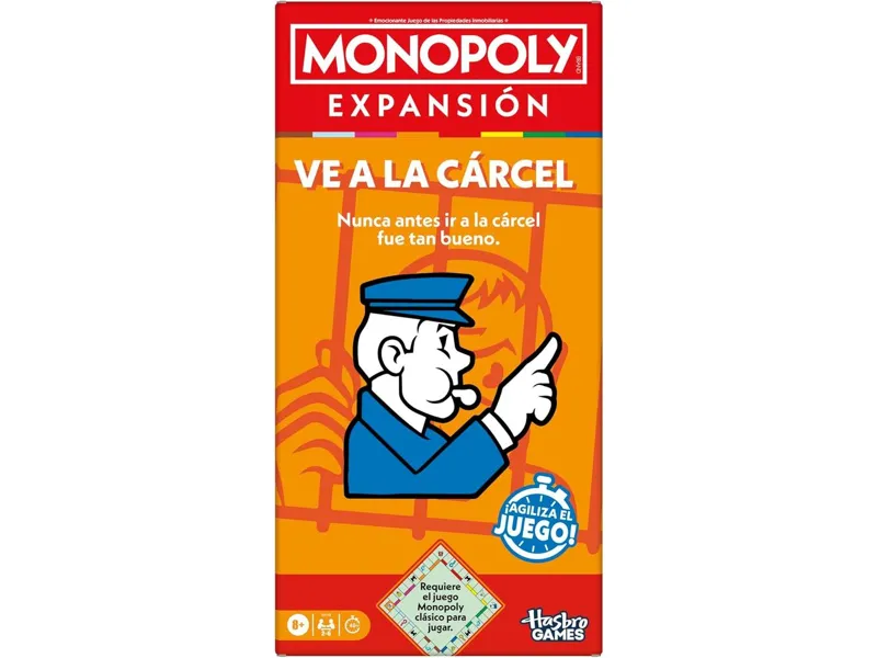 Expansión hasbro monopoly ve a la cárcel
