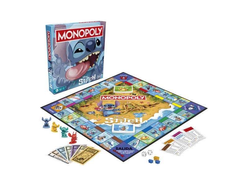 Juego de mesa monopoly stitch