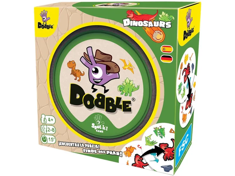 Juego de mesa dobble dinosaurios