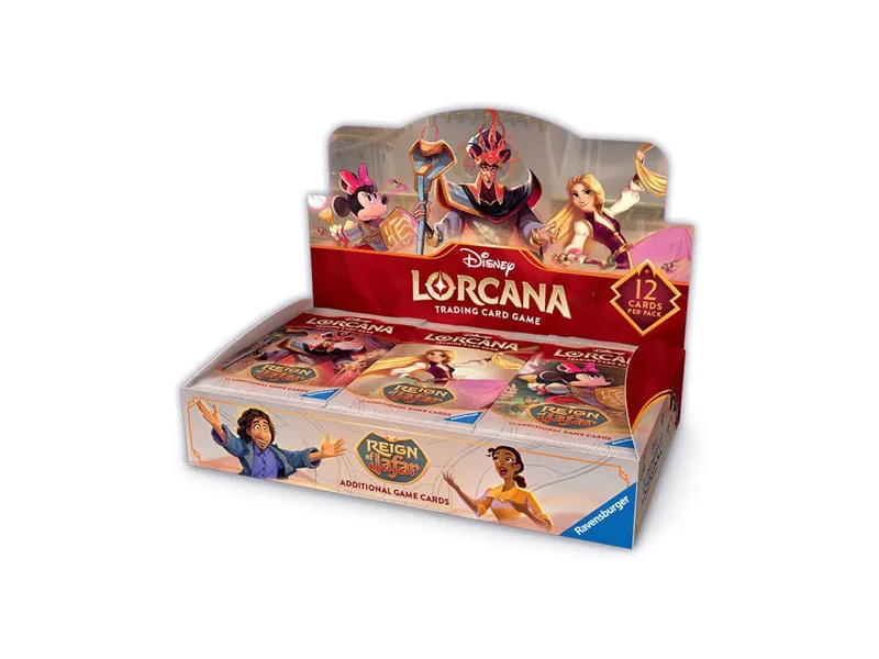 Lorcana tcg -  expositor de sobres disey reinado de jafar 24 unidades inglés