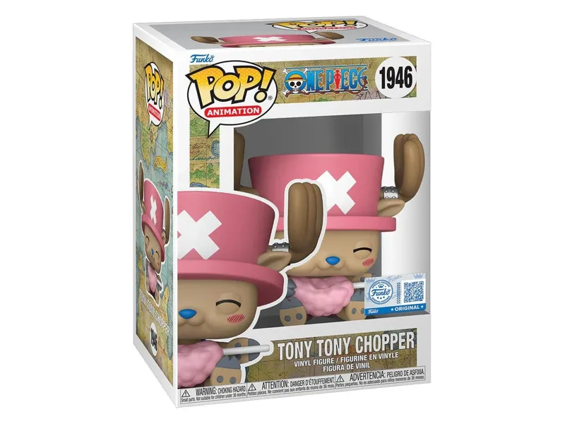 Funko pop one piece tony tony chopper with cotton candy exclusive